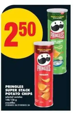 No Frills PRINGLES SUPER STACK POTATO CHIPS offer