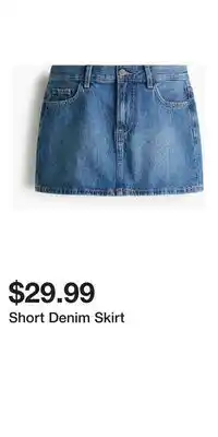 H&M Short Denim Skirt offer