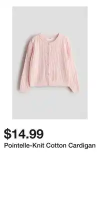 H&M Pointelle-Knit Cotton Cardigan offer