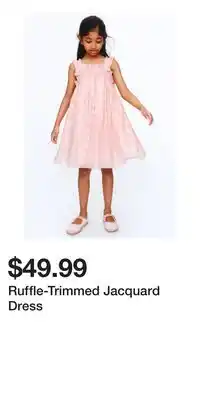H&M Ruffle-Trimmed Jacquard Dress offer