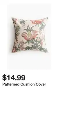 H&M Patterned Cushion Cover offer