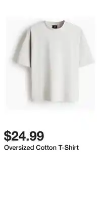 H&M Oversized Cotton T-Shirt offer