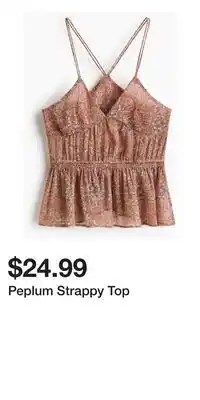 H&M Peplum Strappy Top offer