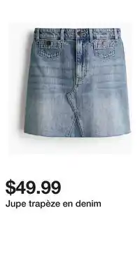 H&M Jupe trapèze en denim offer