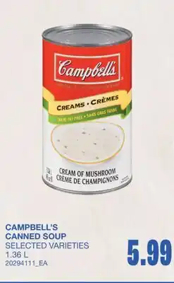 Wholesale Club CANNED SOUP offer