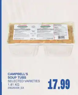 Wholesale Club SOUP TUBS offer