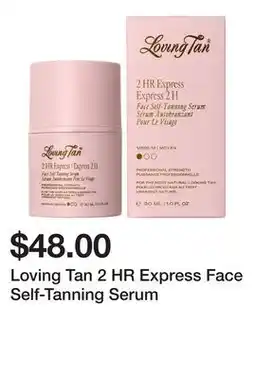 Sephora Loving Tan 2 HR Express Face Self-Tanning Serum offer