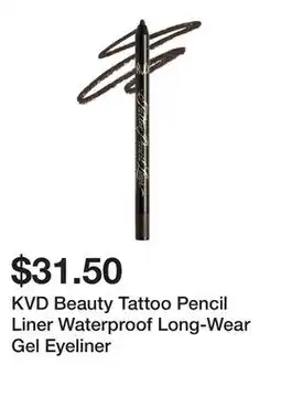 Sephora KVD Beauty Tattoo Pencil Liner Waterproof Long-Wear Gel Eyeliner offer