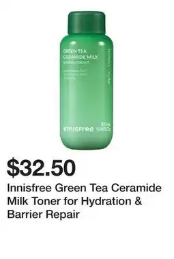 Sephora Innisfree Green Tea Ceramide Milk Toner for Hydration & Barrier Repair offer