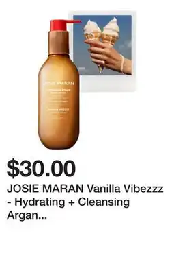Sephora JOSIE MARAN Vanilla Vibezzz - Hydrating + Cleansing Argan Refillable Body Wash offer