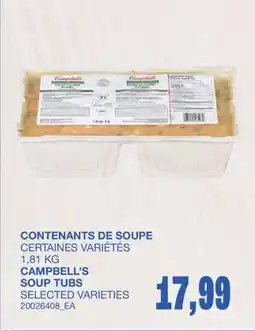 Wholesale Club CONTENANTS DE SOUPE, 1,81KG offer