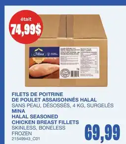 Wholesale Club FILETS DE POITRINE DE POULET ASSAISONNÉS HALAL offer