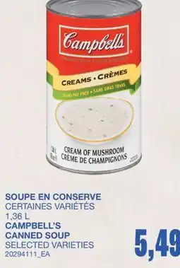 Wholesale Club SOUPE EN CONSERVE offer