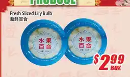WinCo Food Mart Fresh Sliced Lily Bulb offer