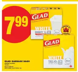 No Frills GLAD GARBAGE BAGS, 10-52's offer