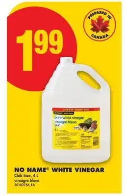 No Frills NO NAME WHITE VINEGAR offer