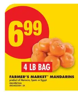 No Frills FARMER'S MARKET MANDARINS, 4 LB BAG offer