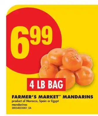 No Frills FARMER'S MARKET MANDARINS, 4 LB BAG offer