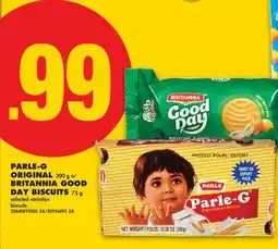 No Frills PARLE-G ORIGINAL, 300 G OR BRITANNIA GOOD DAY BISCUITS, 75 G offer