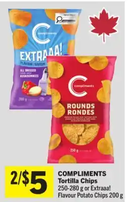 Foodland COMPLIMENTS Tortilla Chips offer