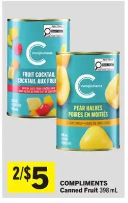 Foodland COMPLIMENTS Canned Fruit offer