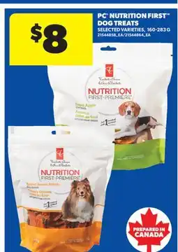 Real Canadian Superstore PC NUTRITION FIRST DOG TREATS offer