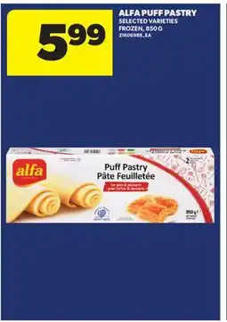 Real Canadian Superstore ALFA PUFF PASTRY offer