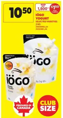 Real Canadian Superstore IÖGO YOGURT offer