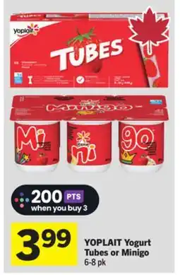 Foodland YOPLAIT Yogurt Tubes or Minigo offer