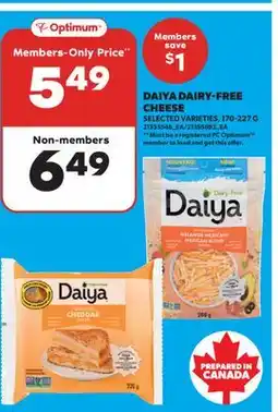 Real Canadian Superstore DAIYA DAIRY-FREE CHEESE offer