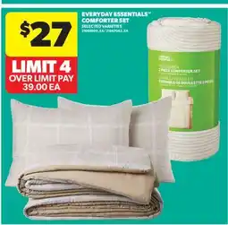 Real Canadian Superstore EVERYDAY ESSENTIALS COMFORTER SET offer