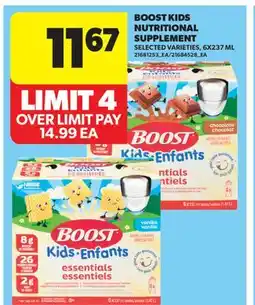 Real Canadian Superstore BOOST KIDS NUTRITIONAL SUPPLEMENT offer