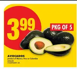 No Frills AVOCADOS, PKG OF 5 offer