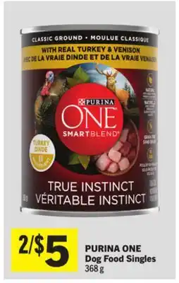 Foodland PURINA ONE Dog Food Singles offer
