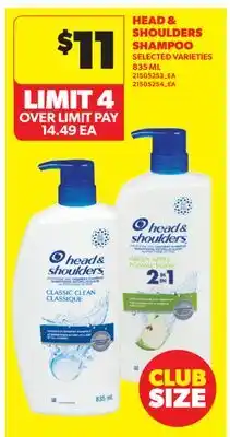 Real Canadian Superstore HEAD & SHOULDERS SHAMPOO offer
