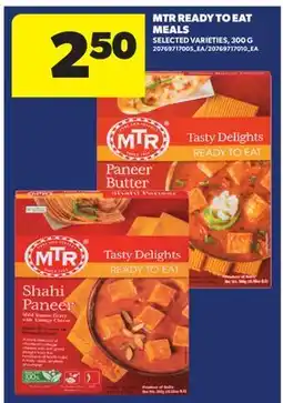 Real Canadian Superstore MTR READY TO EAT MEALS offer