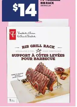 Real Canadian Superstore PC FOLDABLE RIB RACK offer