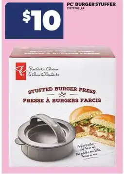 Real Canadian Superstore PC BURGER STUFFER offer