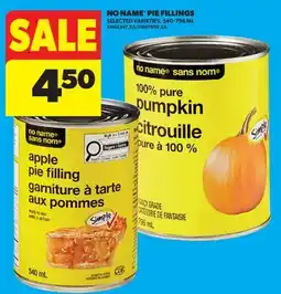 Real Canadian Superstore NO NAME PIE FILLINGS offer