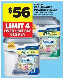 Real Canadian Superstore SIMILAC PRO-ADVANCE POWDER FORMULA offer