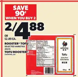 Independent Grocer ROOSTER TOFU offer