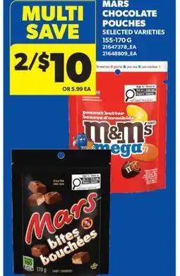 Real Canadian Superstore MARS CHOCOLATE POUCHES offer