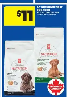 Real Canadian Superstore PC NUTRITION FIRST DOG FOOD offer