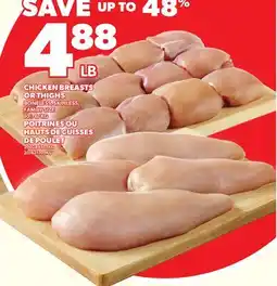 Independent Grocer CHICKEN BREASTS OR THIGHS offer