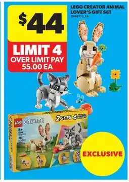 Real Canadian Superstore LEGO CREATOR ANIMAL LOVER'S GIFT SET offer