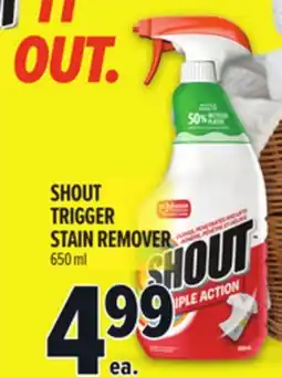 Metro SHOUT TRIGGER STAIN REMOVER offer