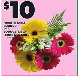 Independent Grocer FARM TO TABLE BOUQUET offer