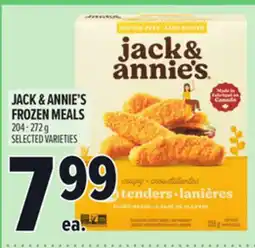 Metro JACK & ANNIE'S FROZEN MEALS offer