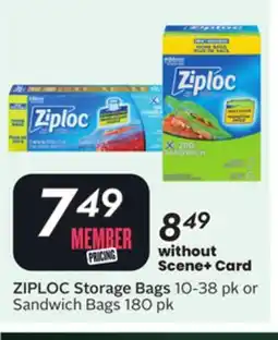 Sobeys ZIPLOC Storage Bags offer