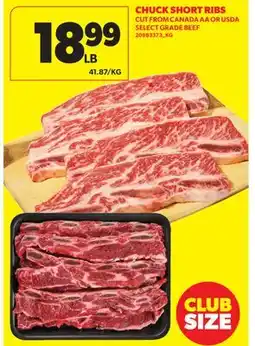 Real Canadian Superstore CHUCK SHORT RIBS offer